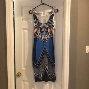 Tight fitting mid length dress